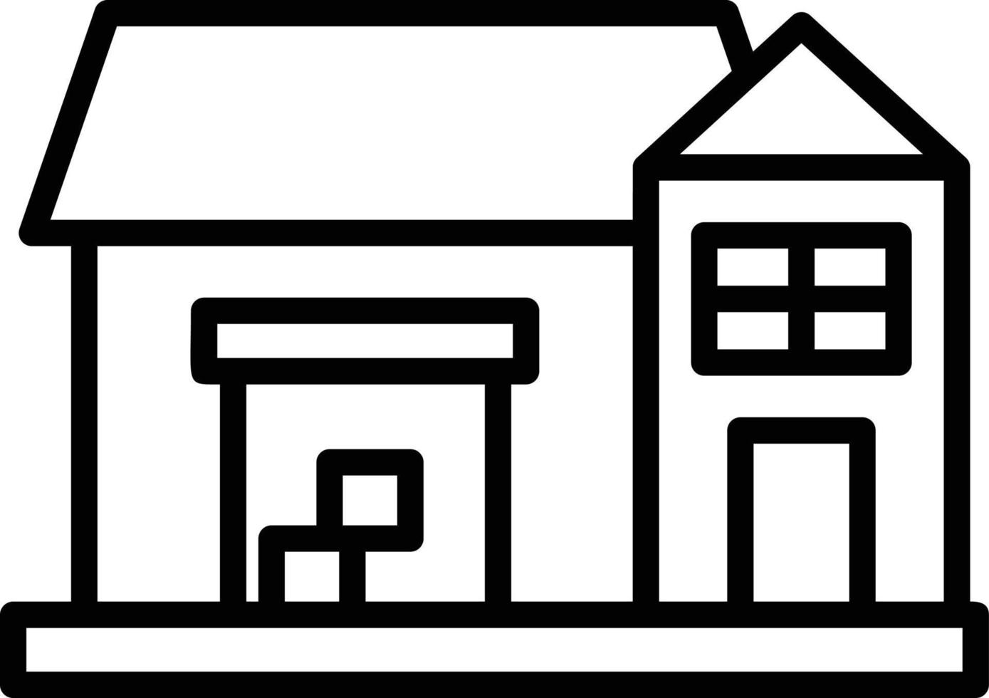 Warehouse Line Icon vector