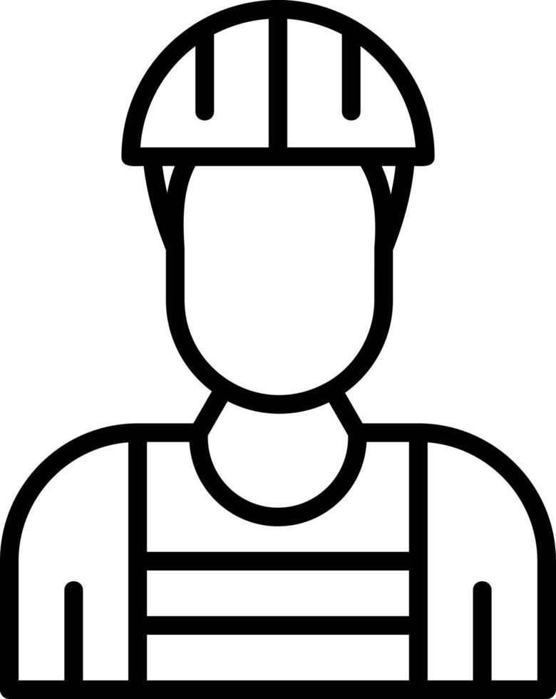 Worker Line Icon vector