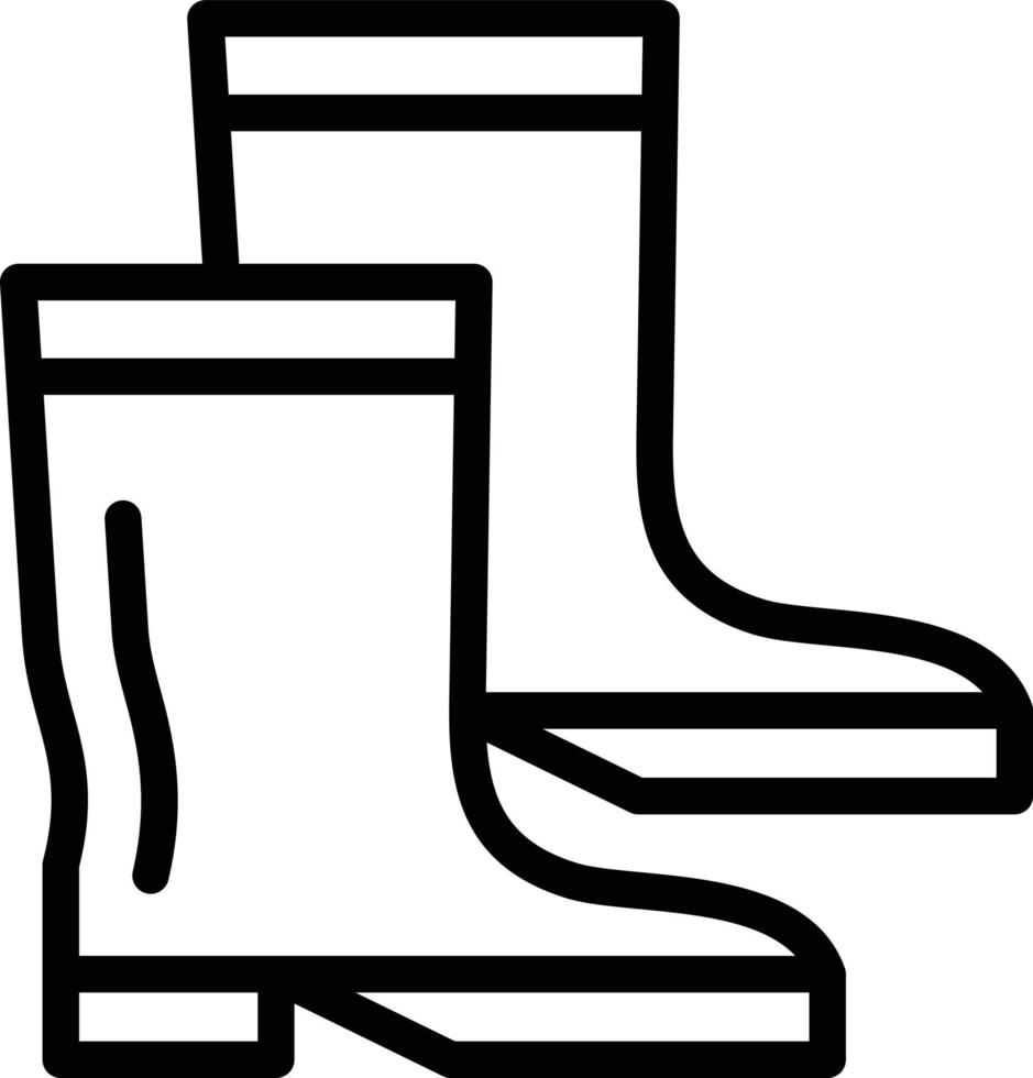 Boots Line Icon vector