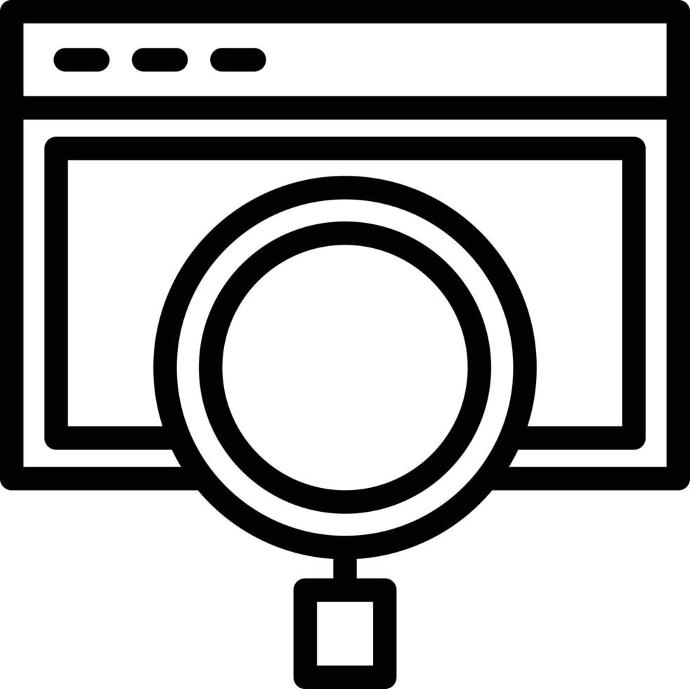 Searching Line Icon vector