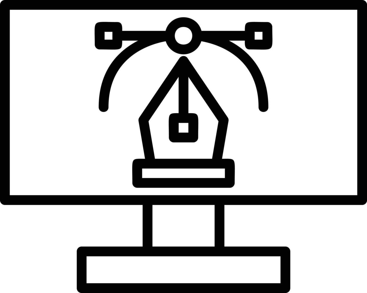 Graphic Line Icon vector