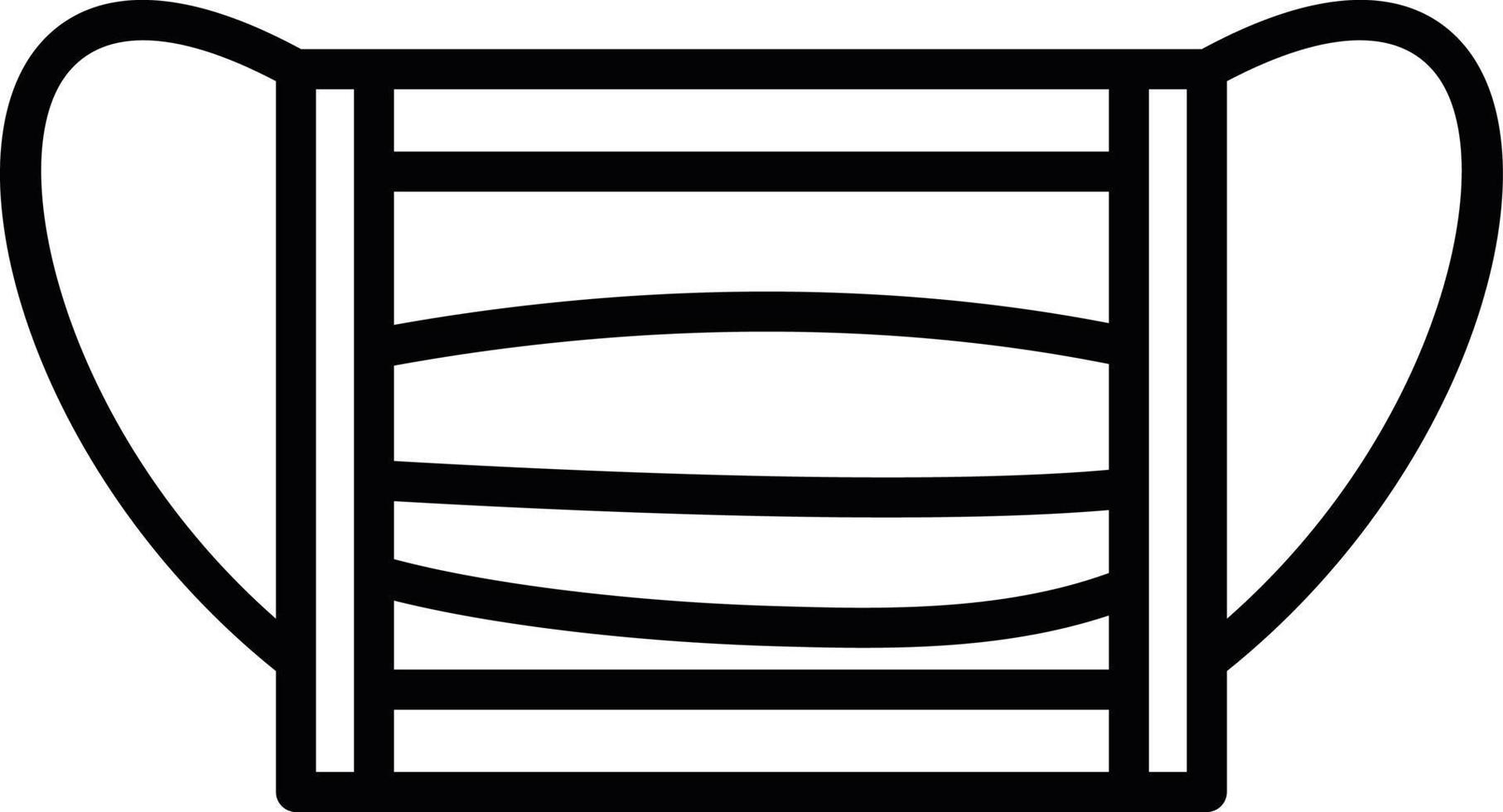 Mask Line Icon vector