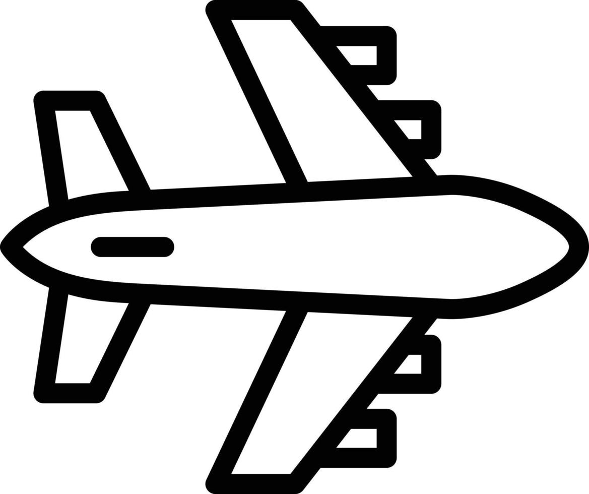 Airplane Line Icon vector