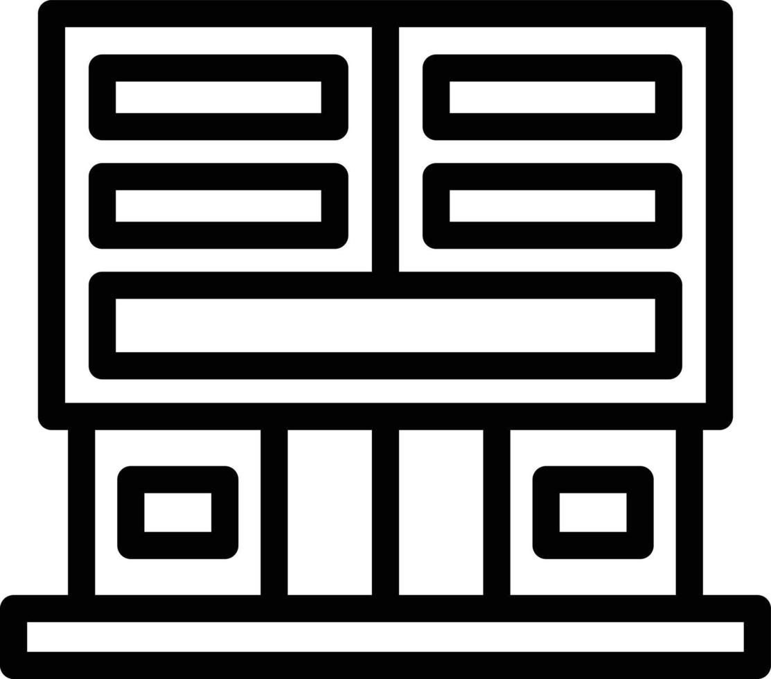 Mall Line Icon vector