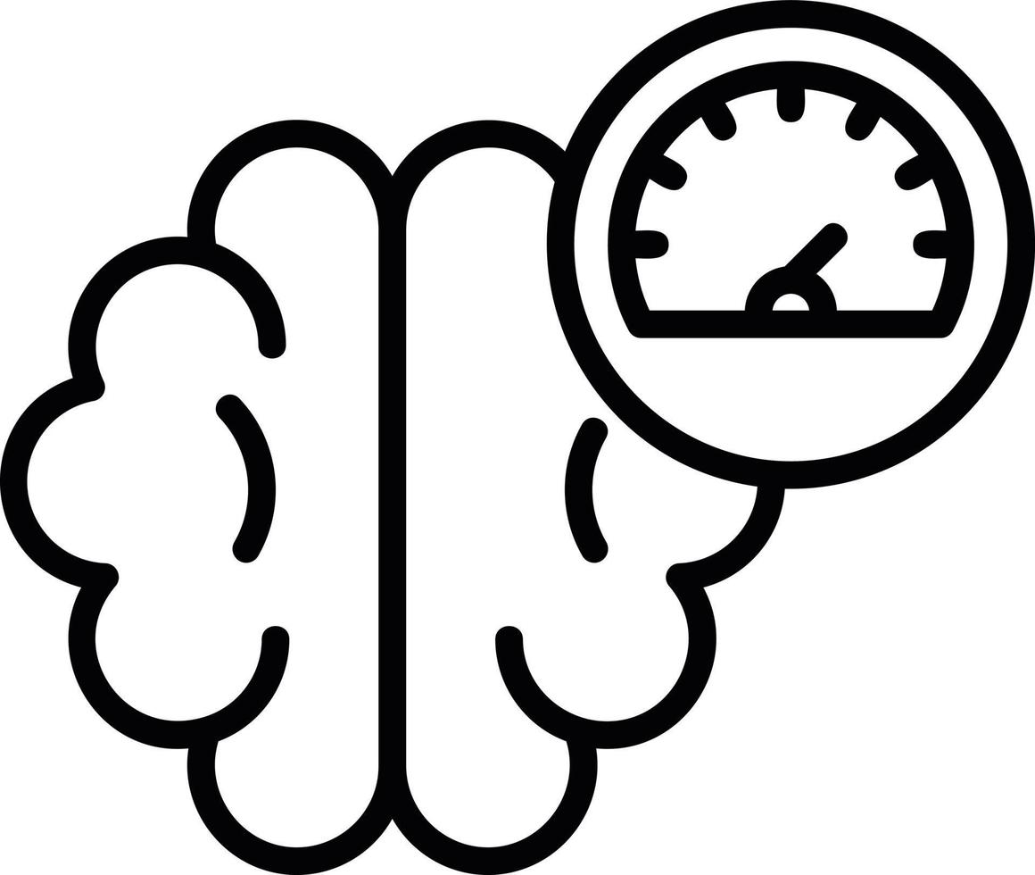 Mental Control Line Icon vector