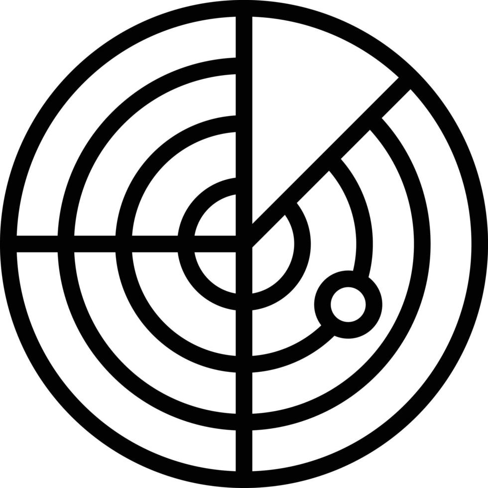 Radar Line Icon vector