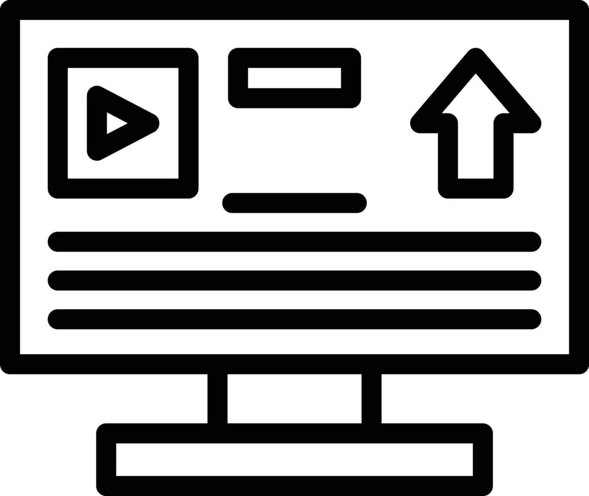 Content Making Line Icon vector