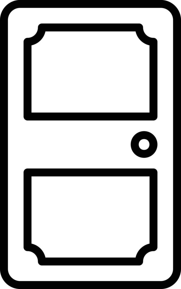 Door Line Icon vector
