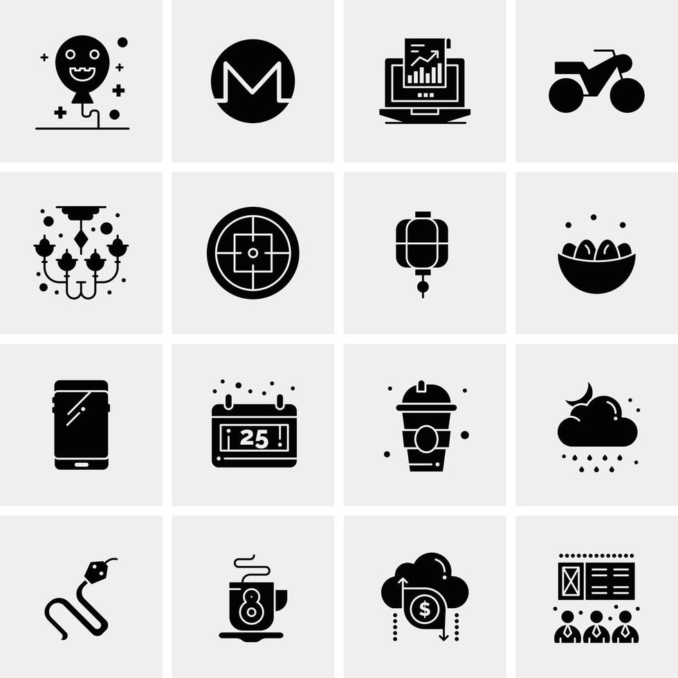 16 Business Universal Icons Vector Creative Icon Illustration to use in web and Mobile Related project