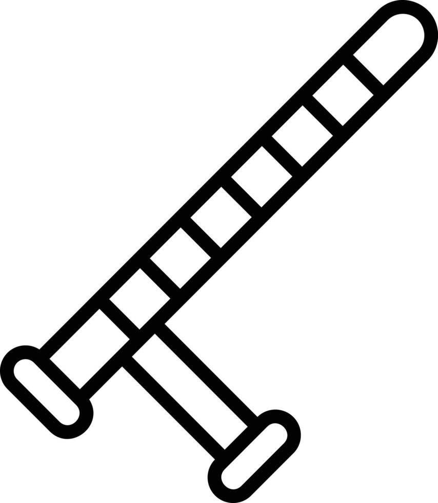 Baton Line Icon vector