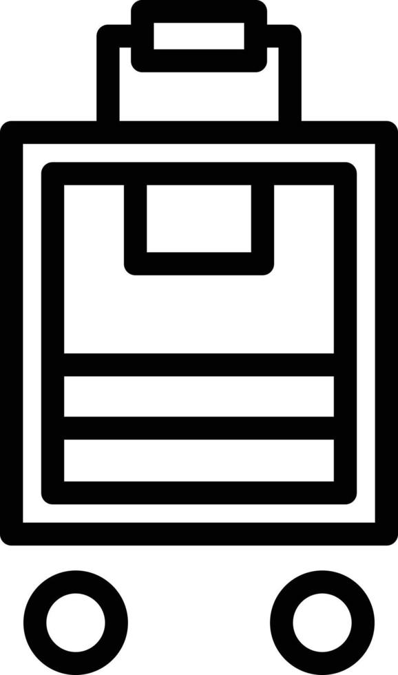 Luggage Line Icon vector