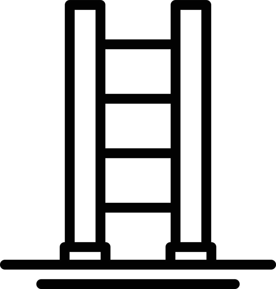 icono de escalera vector