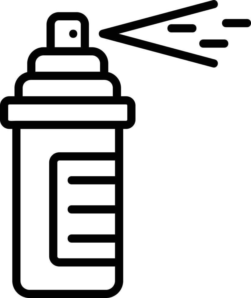 Pepper Spray Line Icon vector