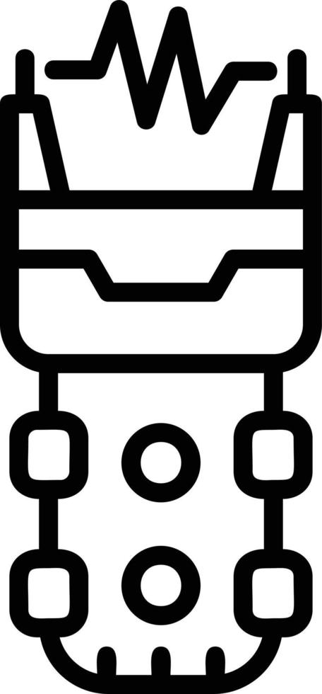 Stun Gun Line Icon vector