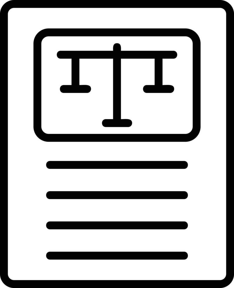 Civil Right Line Icon vector