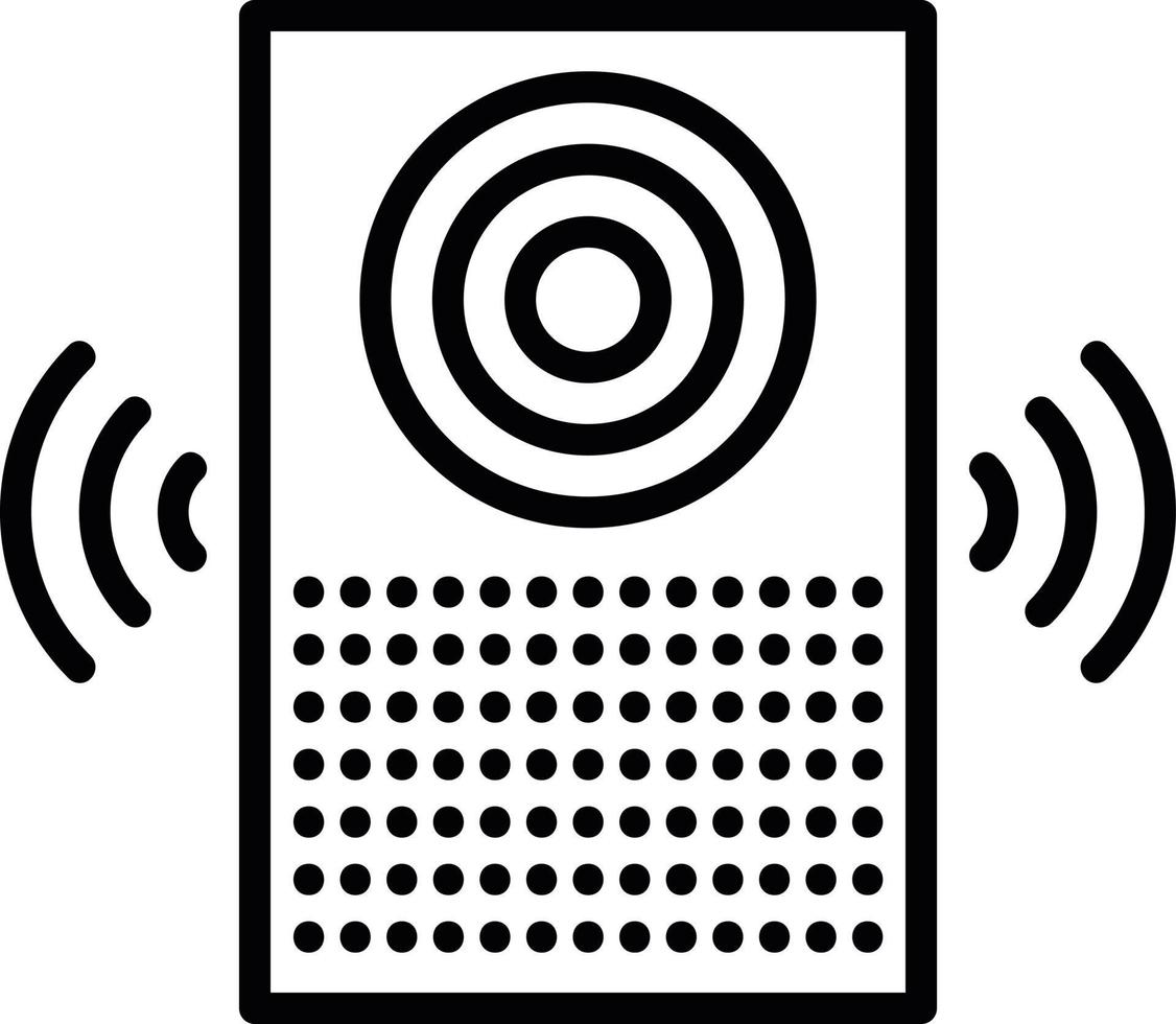Smart Speaker Line Icon vector