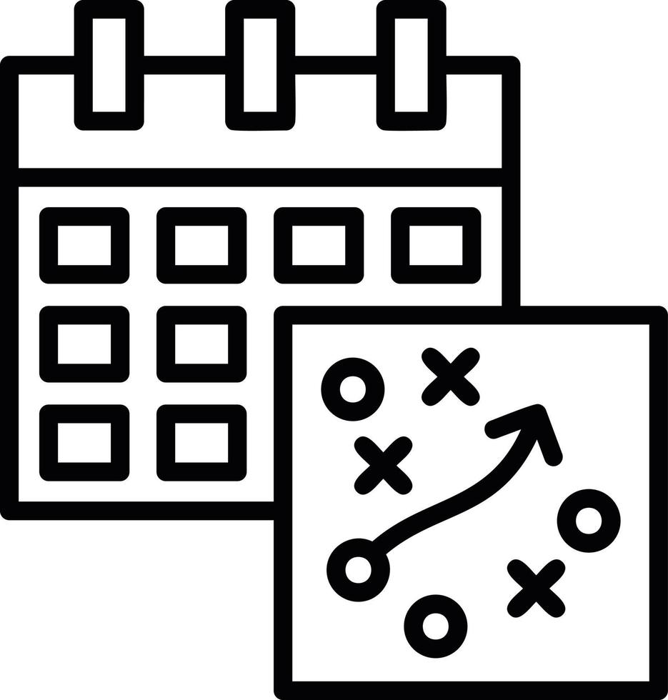 Strategy Line Icon vector