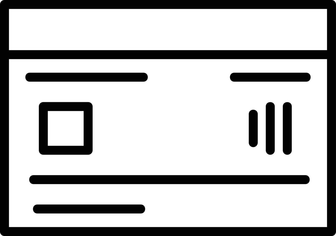 Credit Card Line Icon vector