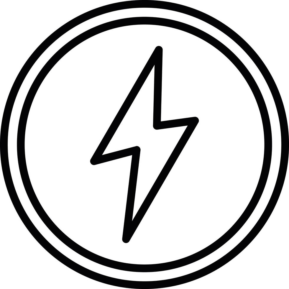 Energy Line Icon vector