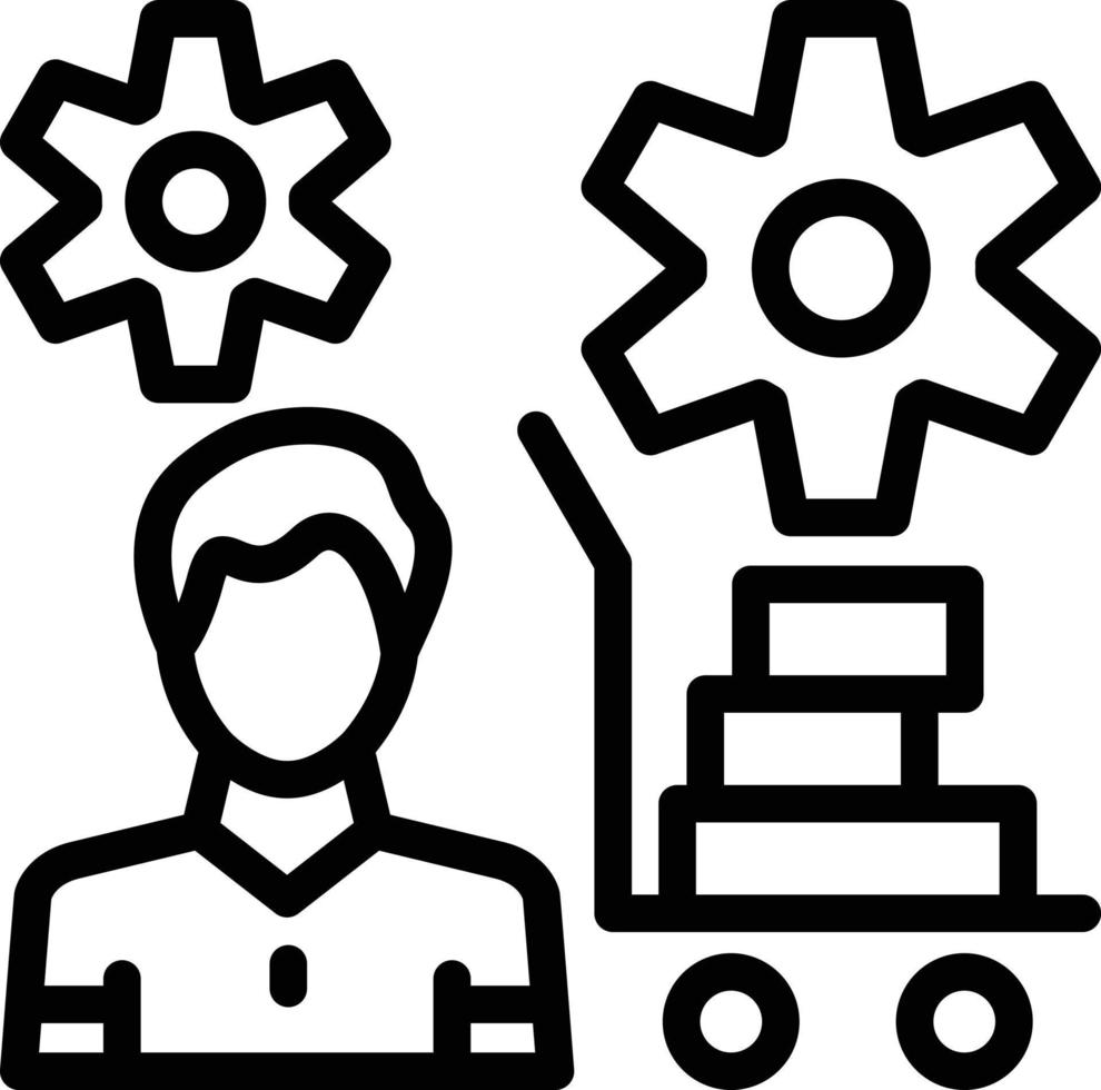 Supplier Line Icon vector