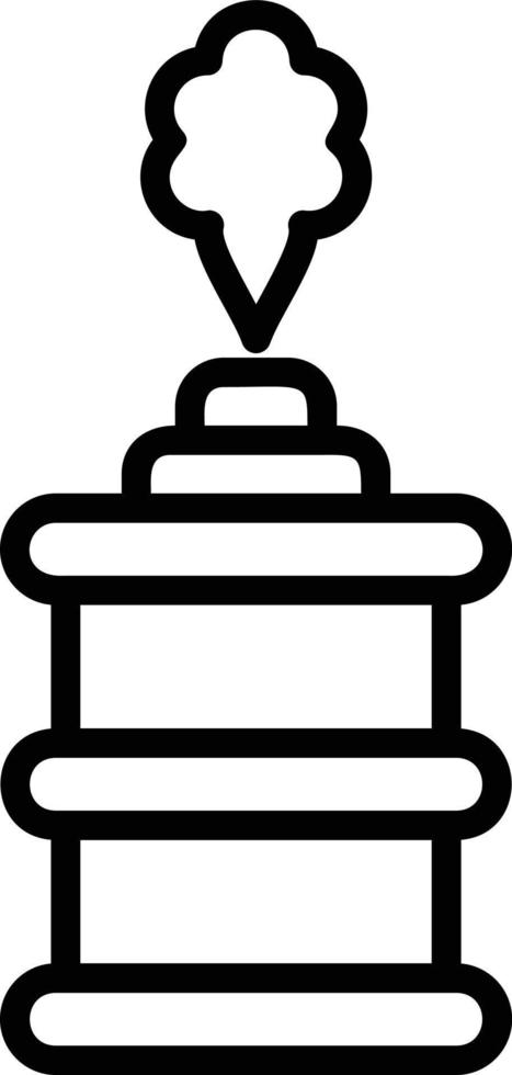 Tear Gas Line Icon vector