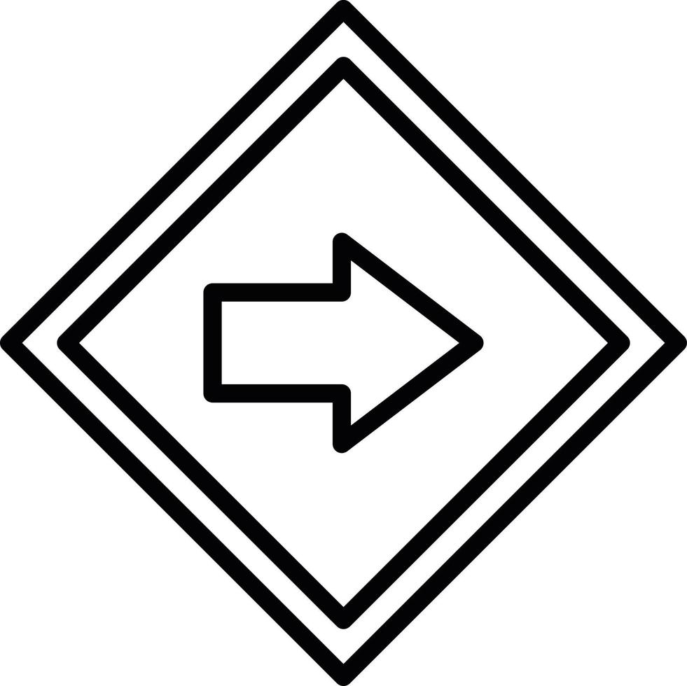 Direction Line Icon vector