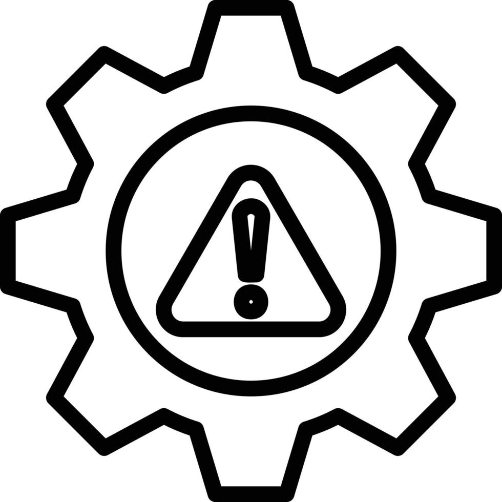 Risk Management Line Icon vector