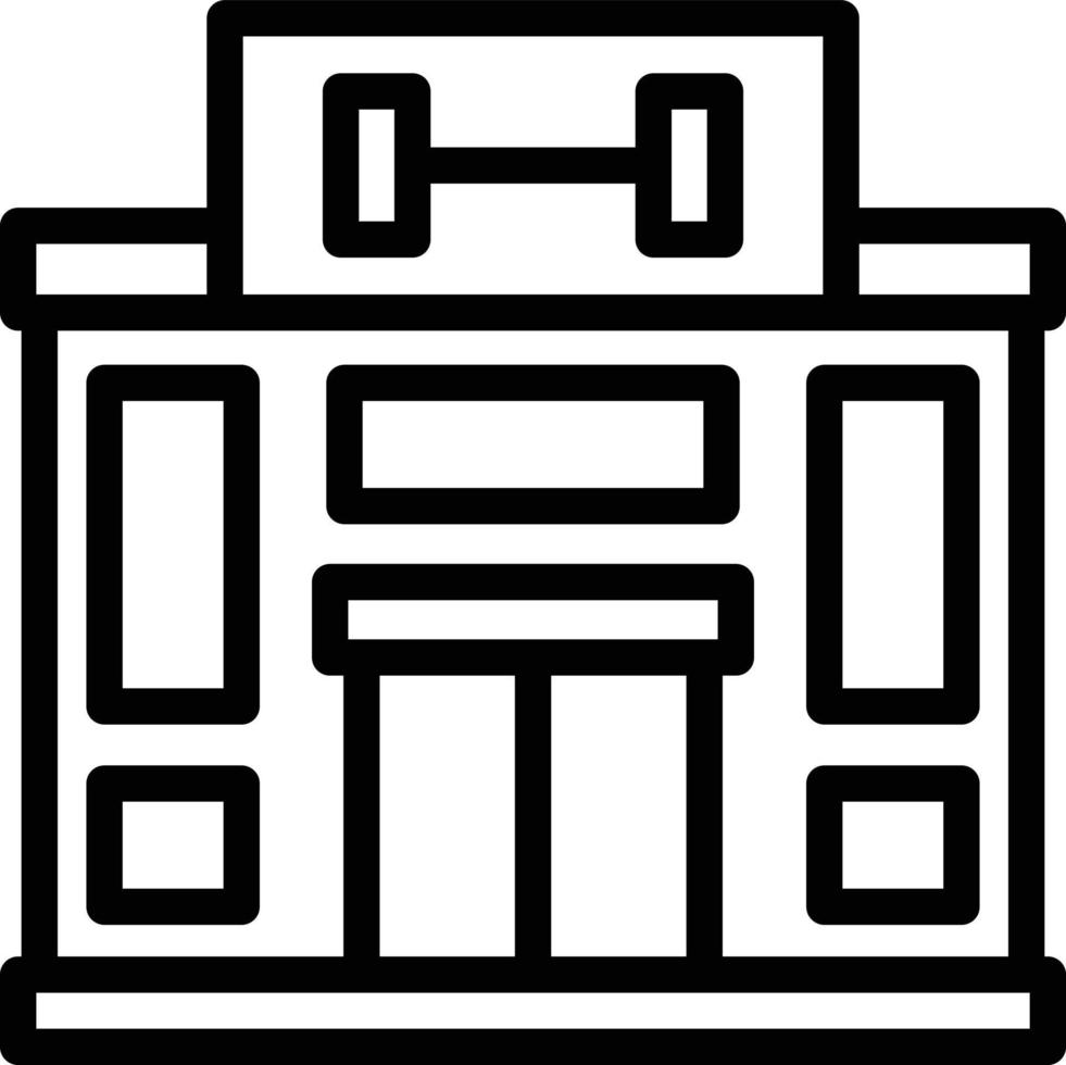 Gym Line Icon vector
