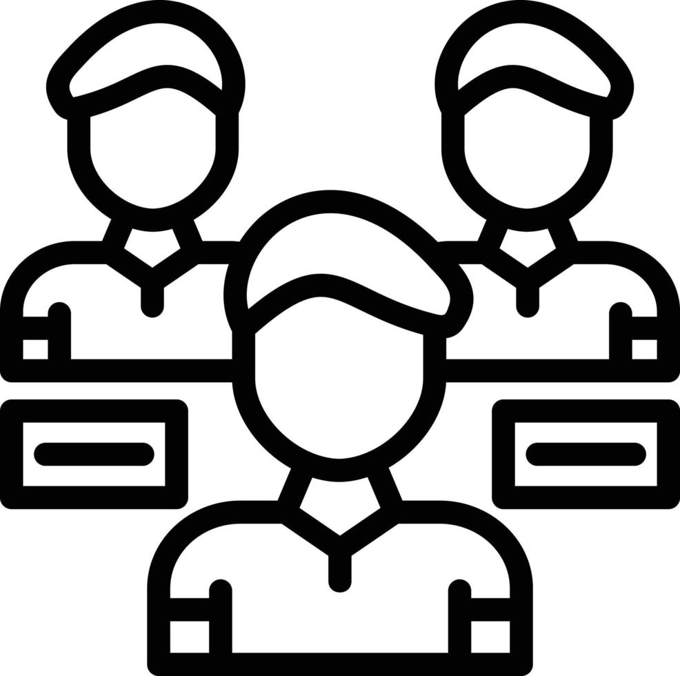 Audience Line Icon vector