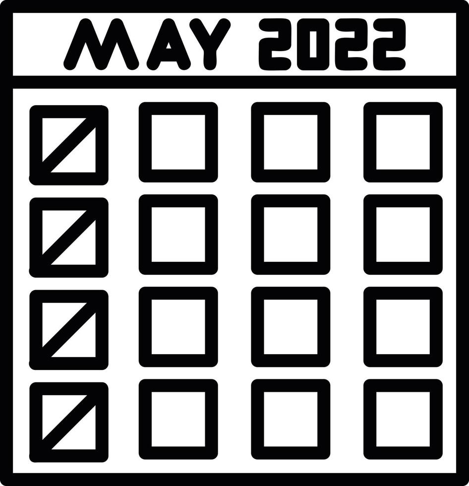 Balinese Pawukon Calendar Line Icon vector