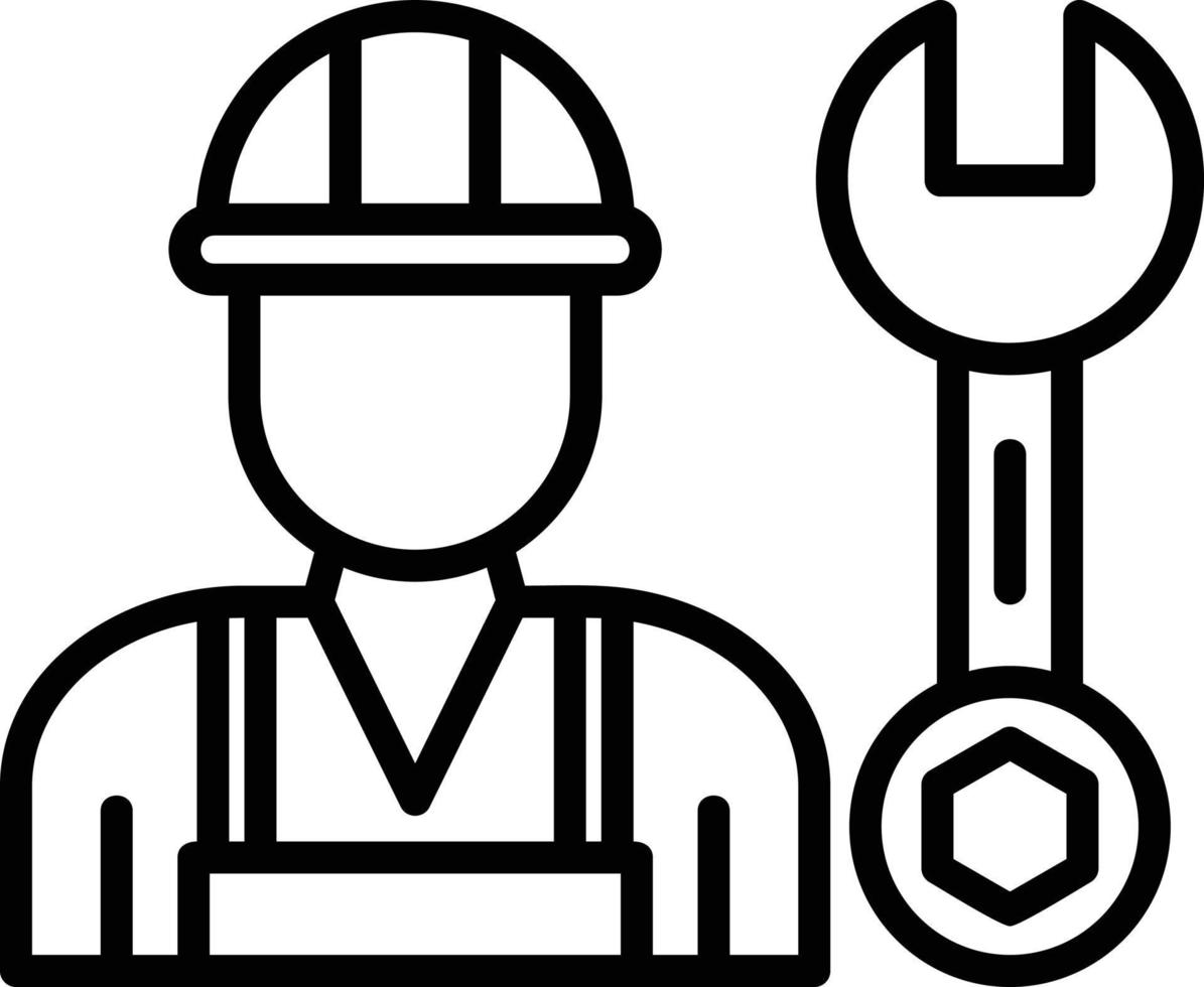 Maintenance Line Icon vector