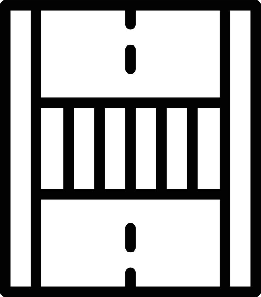 Pedestrian Crossing Line Icon vector
