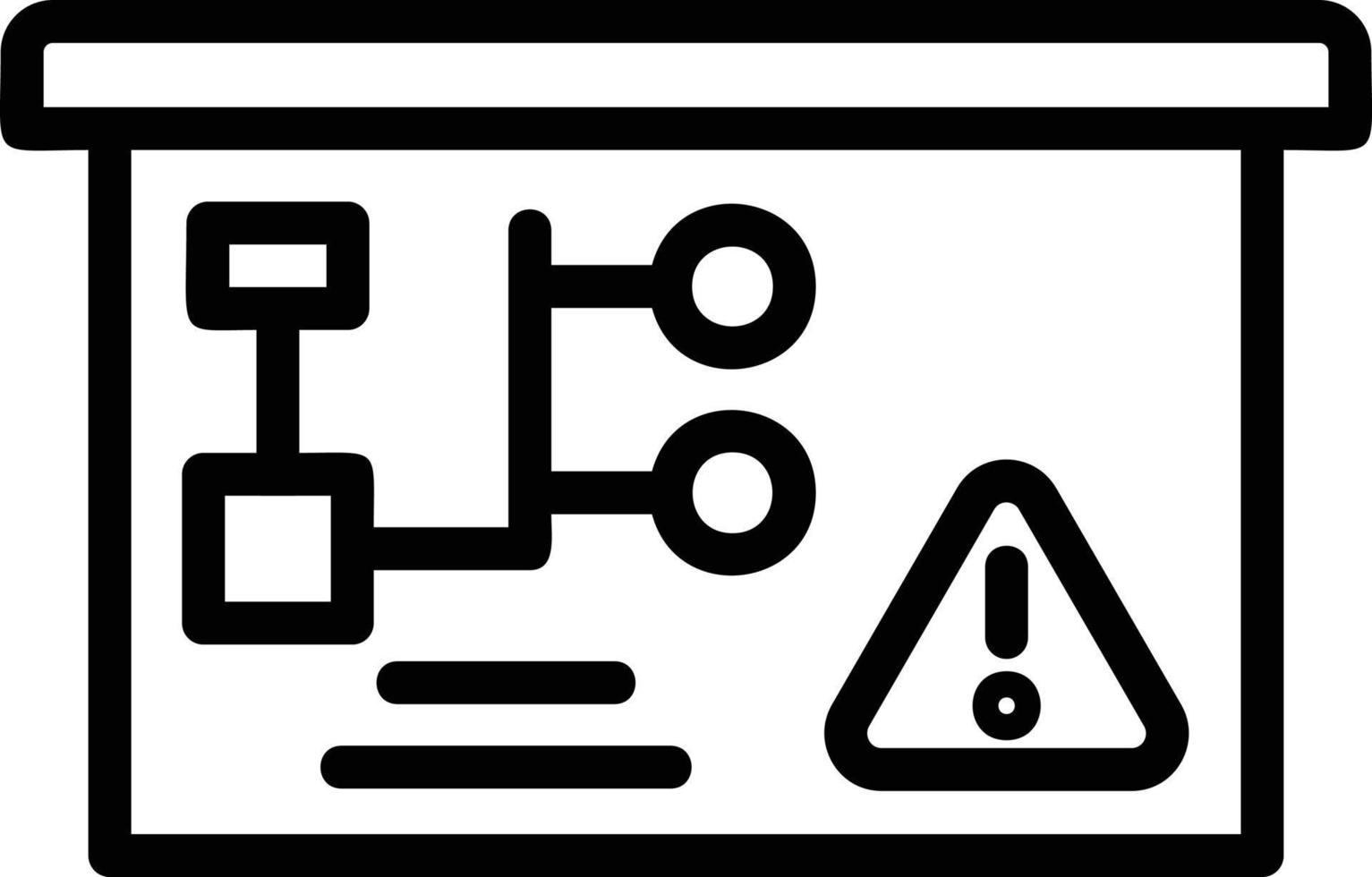 Risk Line Icon vector