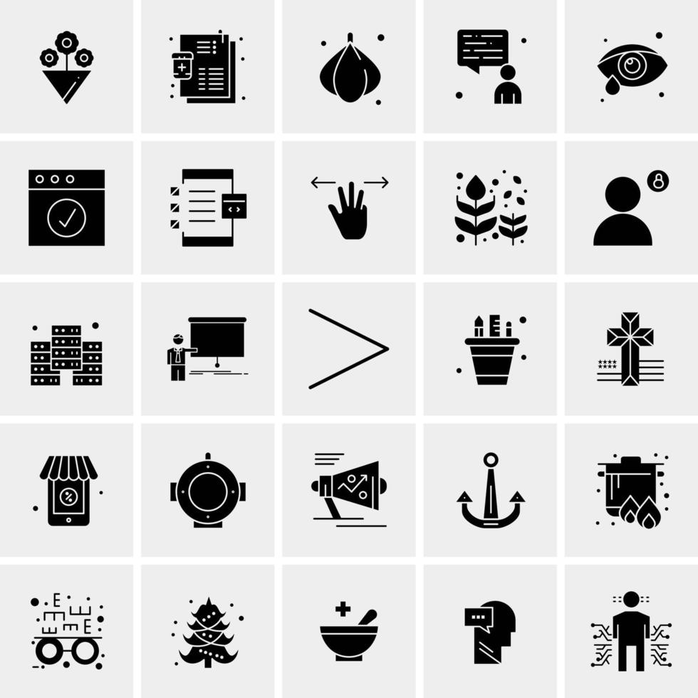 25 Universal Business Icons Vector Creative Icon Illustration to use in web and Mobile Related project