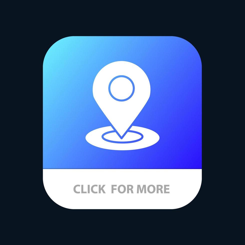 Location Map Pin Hotel Mobile App Icon Design vector