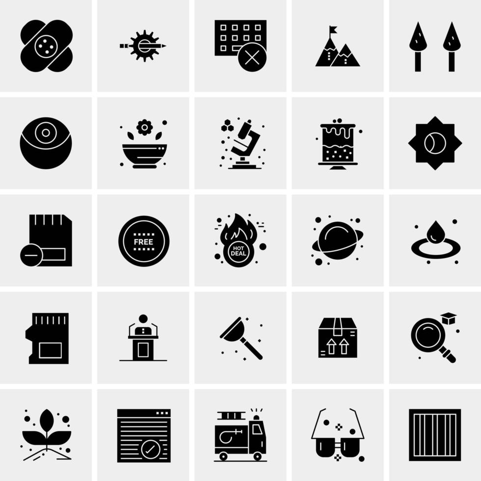 25 Universal Business Icons Vector Creative Icon Illustration to use in web and Mobile Related project