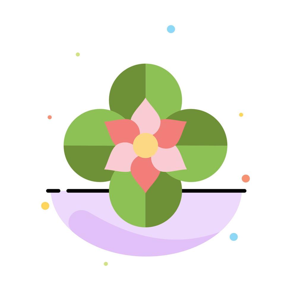 anémona flor de anémona flor flor de primavera plantilla de icono de color plano abstracto vector