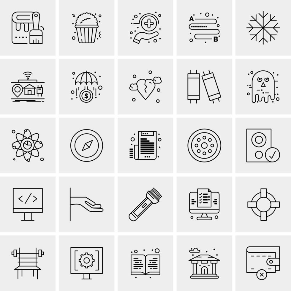 25 Universal Business Icons Vector Creative Icon Illustration to use in web and Mobile Related project