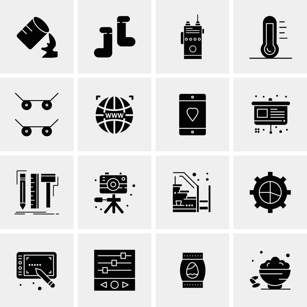 16 Business Universal Icons Vector Creative Icon Illustration to use in web and Mobile Related project