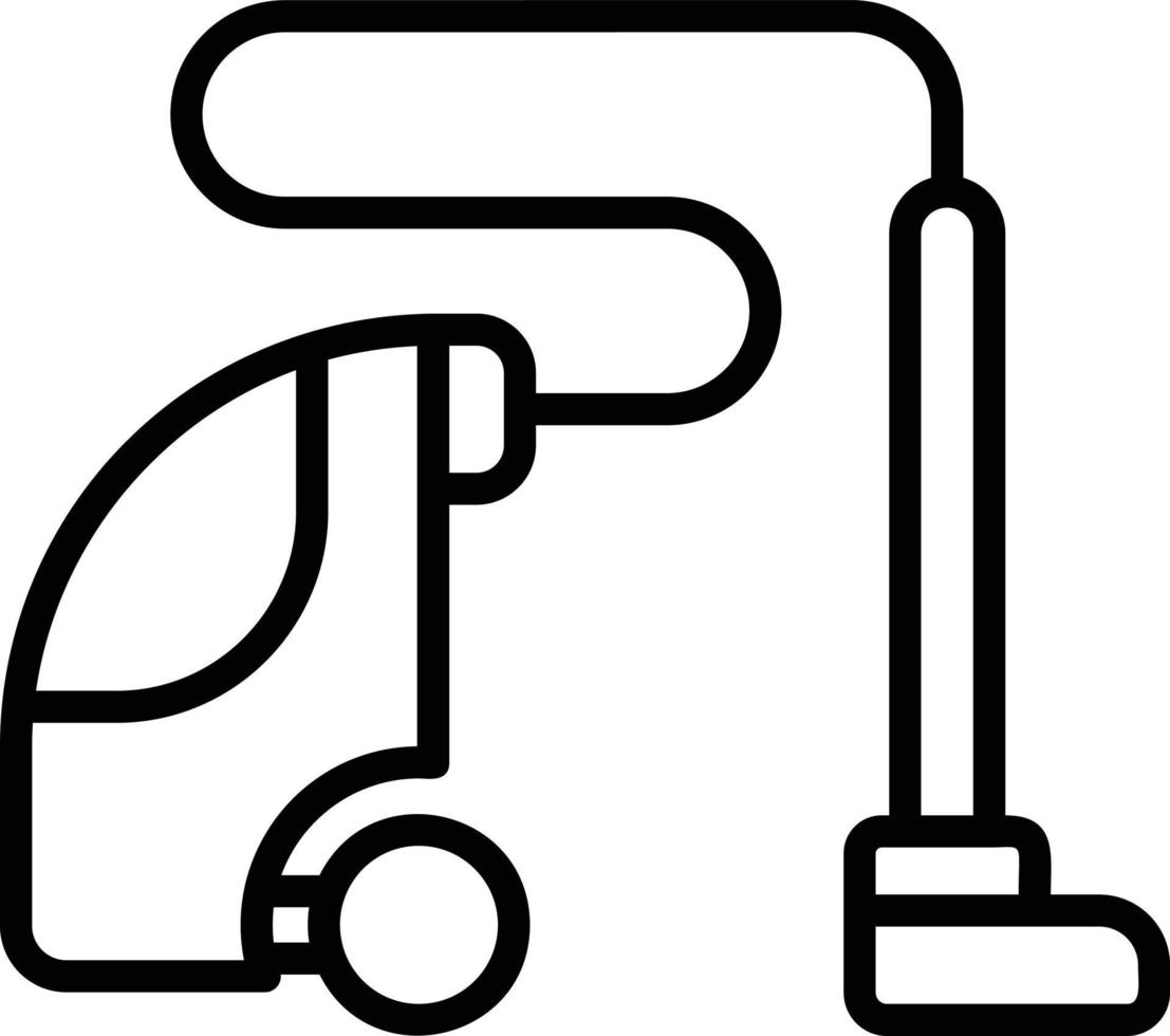Vacuum Cleaner Line Icon vector