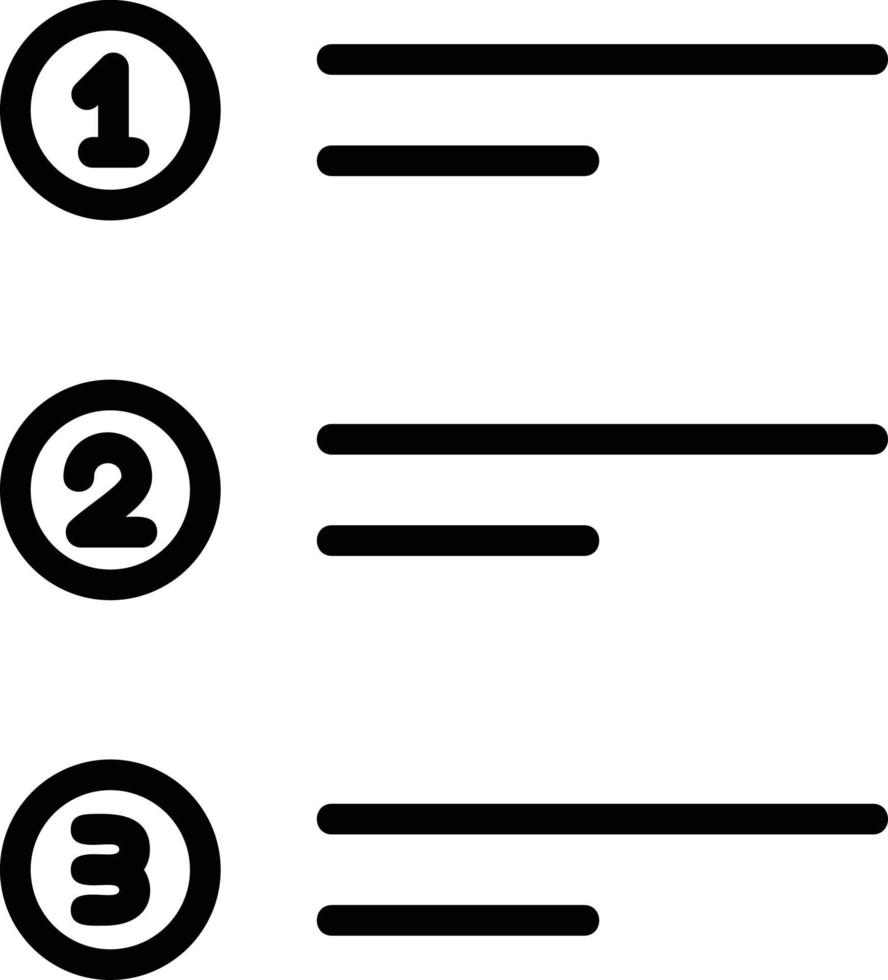 Priority Line Icon vector