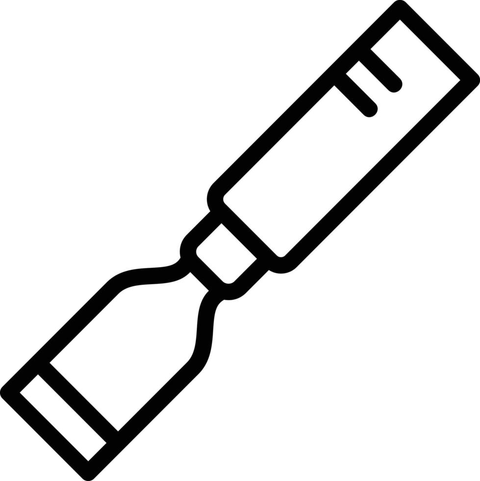 Chisel Line Icon vector