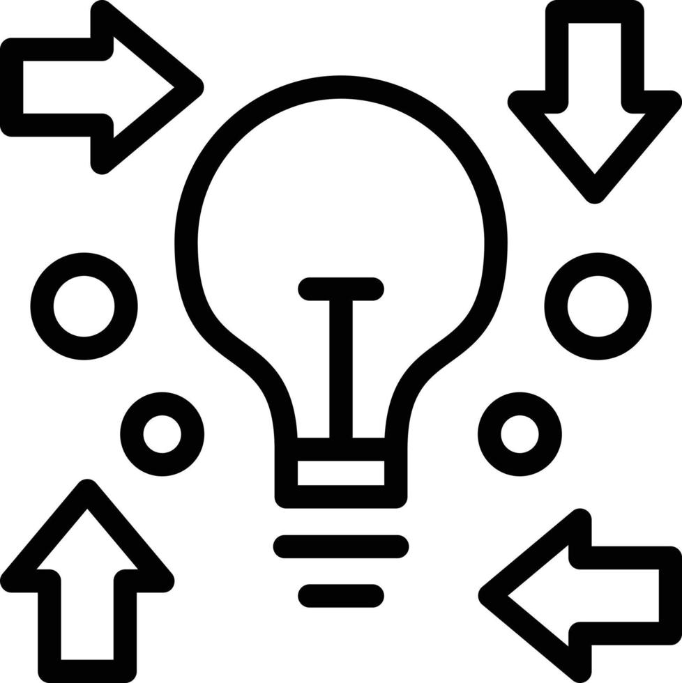 Creative Process Line Icon vector