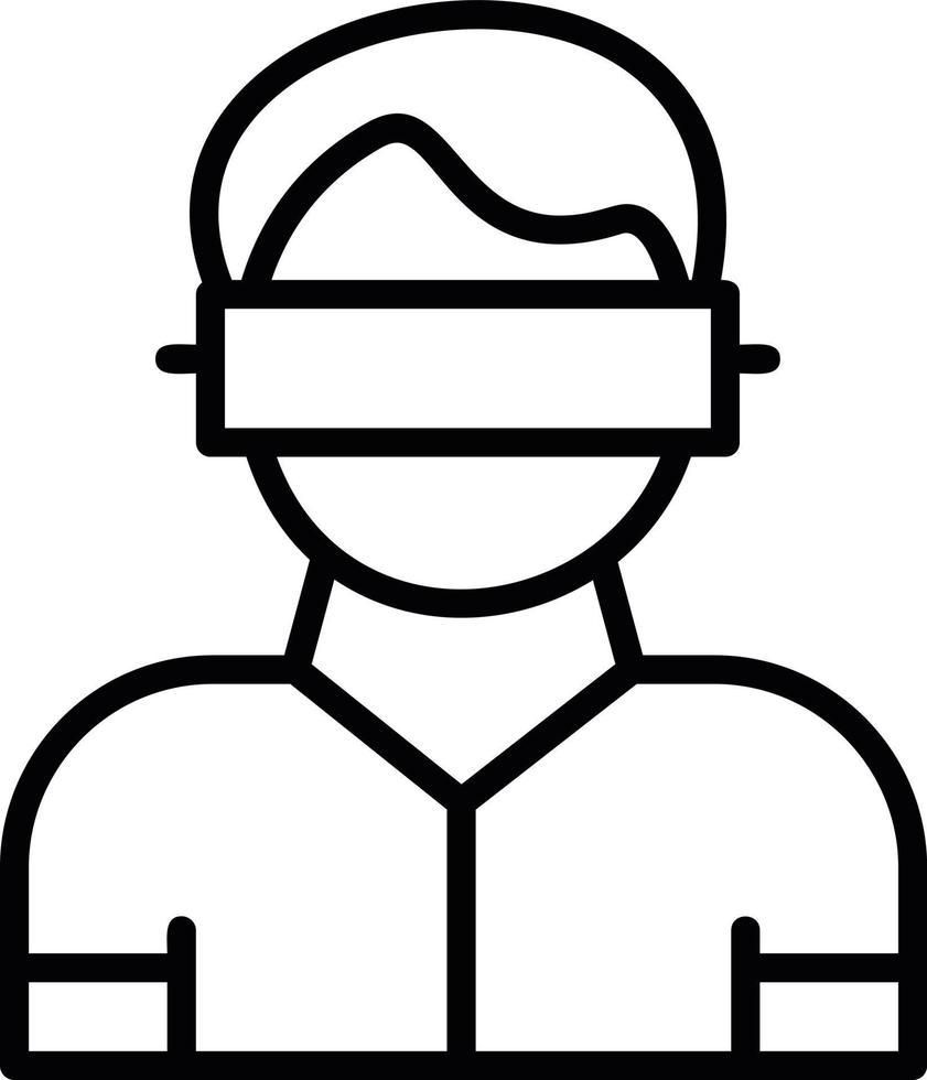 Virtual Reality Line Icon vector