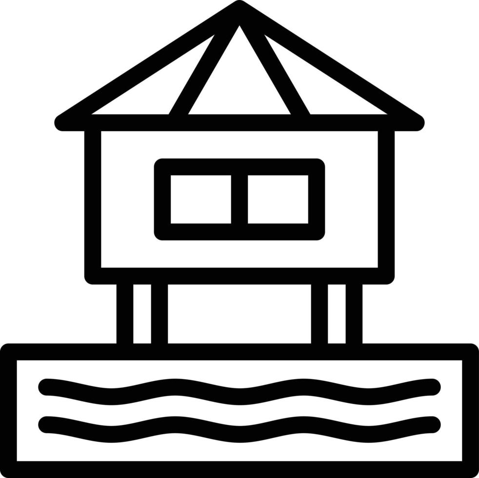stilts Line Icon vector