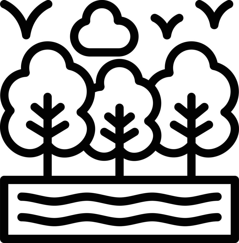 Nature Line Icon vector