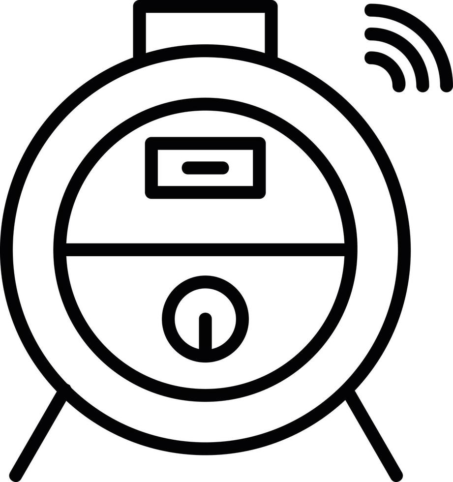Robot Vacuum Line Icon vector