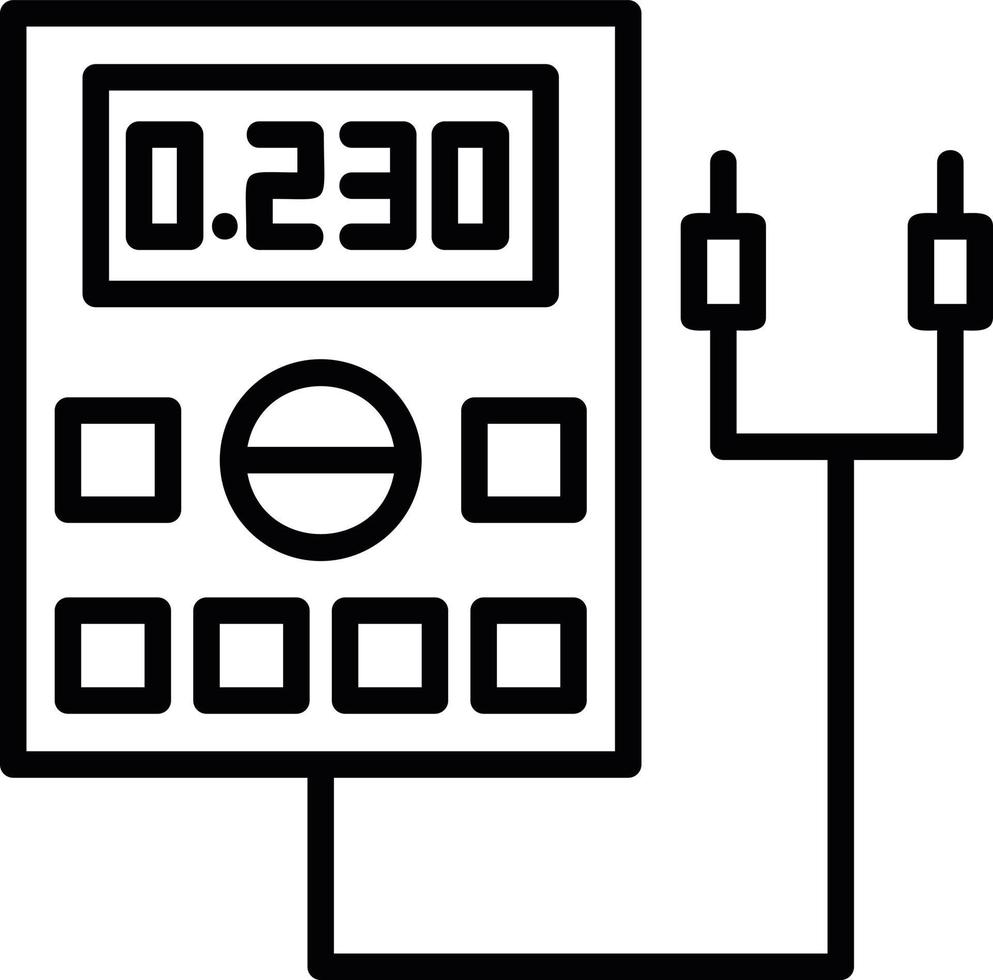 Nanometer Line Icon vector