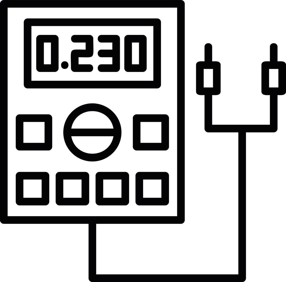 icono de línea nanométrica vector