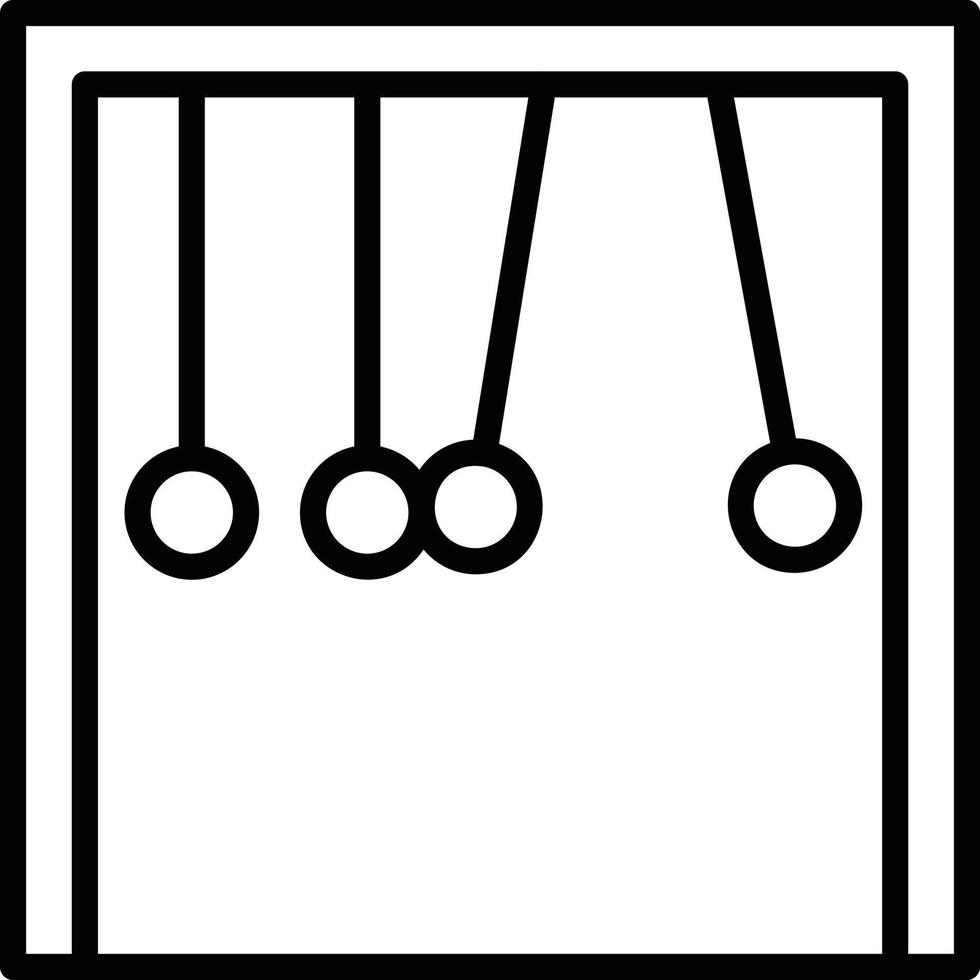 icono de línea de energía cinética vector